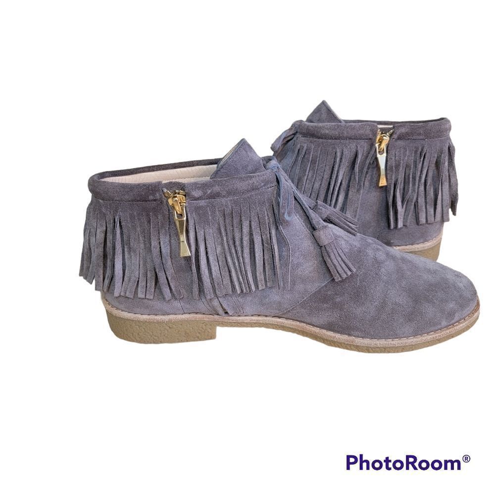 Kate Spade Bitsy Suede Fringe Booties. Size 10. - Picture 6 of 11